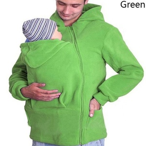 Felpe 2021 multifunzionale marsupio bambino papà padre felpe invernali cappotto da indossare con cerniera spessa <span class=keywords><strong>giacca</strong></span> di cotone - Product Image 6