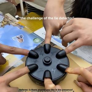 Mini Detector de mentiras de descarga eléctrica, juguete de plástico de escritorio, juego de dedo Truth Dare, mascotas eléctricas para fiesta de broma para aliviar el estrés - Product Image 3