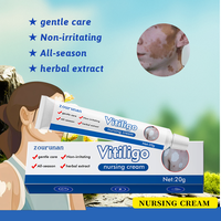Zourunan Ungüento para el Cuidado del Tono Desigual de la Piel 20g, Crema Herbal Suave para el Cuidado de la Apariencia de la Piel, Tubo Azul Blanco, Compra al por Mayor