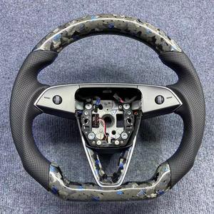 Volant en fibre de carbone véritable CarbMod Highland pour Tesla modèle Y/3 poignée en cuir Nappa avec fonction de chaleur - Product Image 2