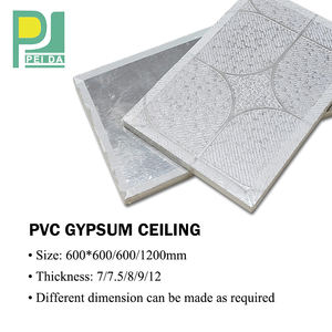600X600mm Perforé <span class=keywords><strong>De</strong></span> Gypse Laminé PVC Carreaux <span class=keywords><strong>de</strong></span> Plafond - Product Image 3