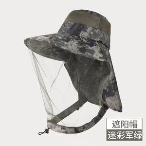 Chapeau Bob Camouflage en Nylon Respirant avec Protection Solaire et Cache-Visage Anti-UV pour Adulte – Idéal pour l'Été, la Randonnée, la Pêche et le Cyclisme - Product Image 4