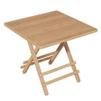 Petite table de salle à manger de style moderne en bambou massif pliable Design City Rental House & Outdoor Installation-Free for Urban Living