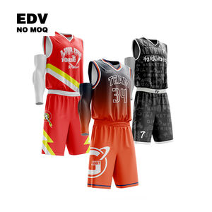 Maillot de basket-ball pour hommes, grande taille, coupe ample, doux, séchage rapide, respirant, uniforme d'entraînement et de jeu - Product Image 3