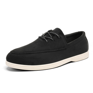 Chaussures décontractées en daim pour hommes avec logo de marque personnalisé, MOQ faible, style de marche luxueux, chaussures habillées de style business - Product Image 3