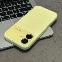 Coque Magnétique Antichoc en TPU+PC avec Protection d'Objectif et Grande Fenêtre, Motif Personnage de Dessin Animé, Couleur Unie pour iPhone 17 Air 16 15 14 13 12 Pro Max