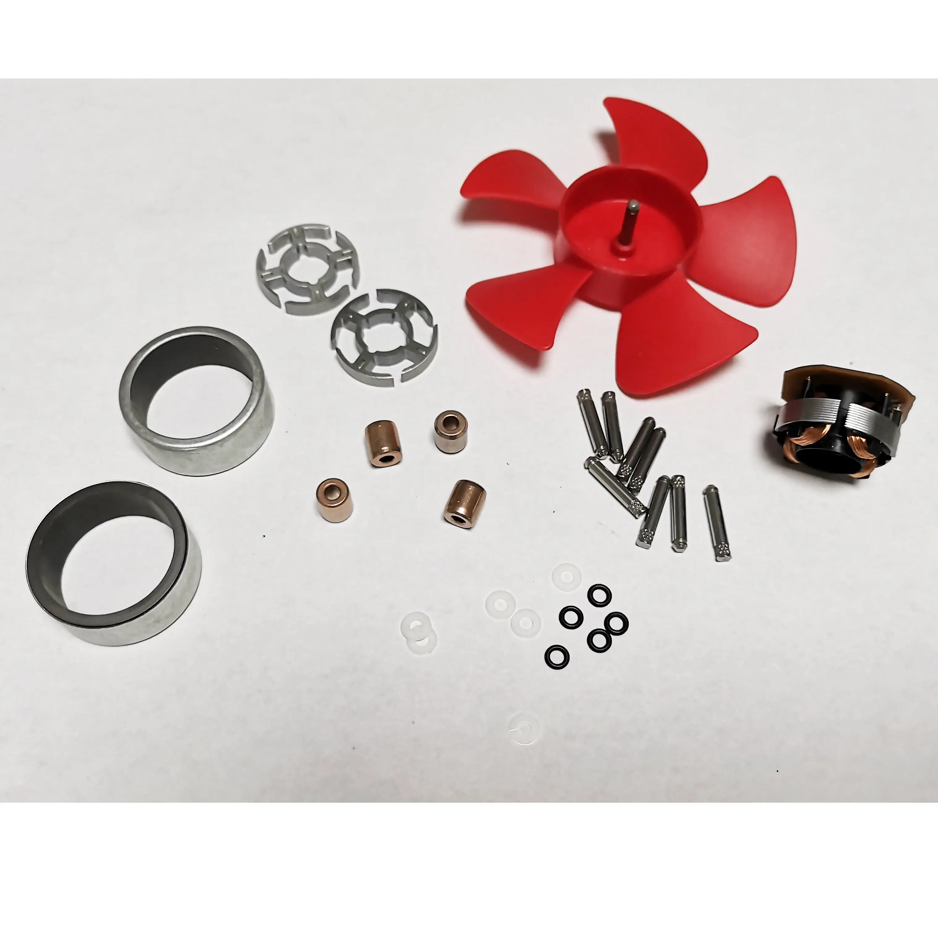 Anel magnético de borracha/Folha magnética de aço de silicone, estator de aço elétrico, rotor de aço laminado e peças do ventilador de refrigeração DC