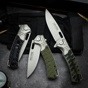 <span class=keywords><strong>Couteau</strong></span> à lame pliante portable OEM personnalisable avec manche en acier inoxydable G10 pour la pêche, la randonnée et le camping <span class=keywords><strong>Couteau</strong></span> de poche EDC - Product Image 2