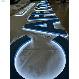 Haute qualité poli 3D blanc métal lettres extérieur grande signalisation rétro-éclairée avec peinture de voiture pour les décorations - Product Image 4