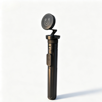 Trípode Magnético Plegable de 1.8M y Palo Selfie con Control Remoto para iPhone 17/16/15 y Smartphones Android - Vlog Giratorio de Aluminio y ABS