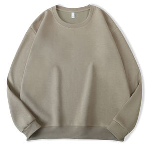 Suéter holgado con hombros caídos, color macarrón, ropa para clases al aire libre, para grupos de amigas, con logo personalizado, transpirable, a la moda. - Product Image 3