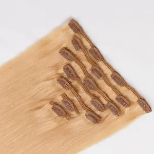 Nieuwe Releases Pu Clip Ins 100% Cuticula Uitgelijnd Rauw Haar Menselijk Naadloos Onzichtbare Clip In Hair Extensions