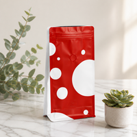 Sachet Doypack avec encoche de déchirement et impression de logo personnalisé pour l'emballage de poudre de café moulu fin