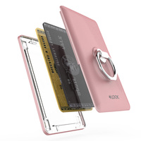 [pluslook] Katlanabilir Kartlık Halka Metal PC Malzeme Yapışkanlı Telefon Cüzdan Standı Kore Malı Özelleştirilebilir Seyahat Ambalajı