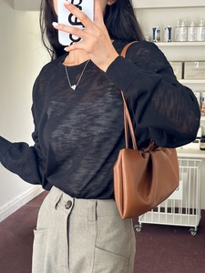 Matériau végétarien femmes français nuage sac 2024 nouveau style mode plissé personnalisé sous les bras sac - Product Image 5