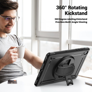 Étui antichoc robuste pour Samsung Galaxy Tab A9 A11, coque de protection robuste avec béquille rotative à 360 degrés - Product Image 4