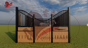 Papan bambu Modular Horse Shelter tugas berat instalasi cepat stabil untuk pusat penunggang kuda luar ruangan - Product Image 3