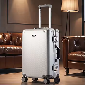 Bagages de voyage en aluminium Offre Spéciale, valise en métal, valise à main, serrure à combinaison TSA, sacs à roulettes 20/26 pouces - Product Image 6