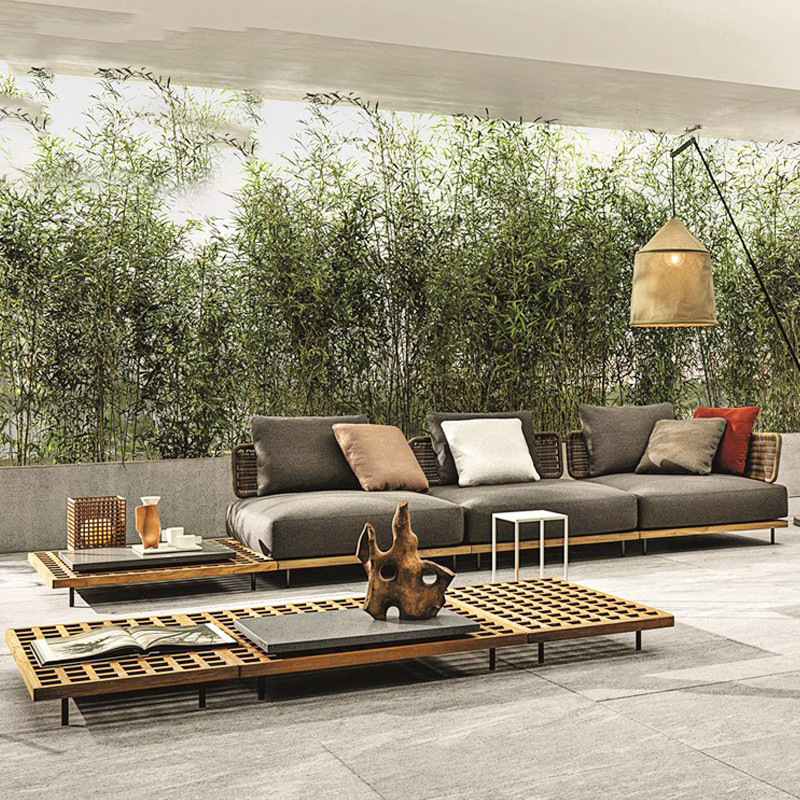 Spanisch stil außerhalb chat möbel set außen poly rattan moderne ecke sofas