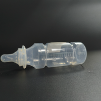 Bouteille en plastique jetable pour nourrissons de 100 ml, en PP, de qualité alimentaire, avec échelle et bouchon à vis pour aliments pour bébés