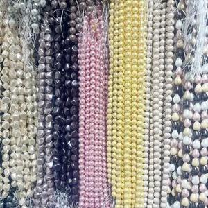 批发便宜的不同形状贝壳珠股淡水珍珠母珠Diy珠宝制作配件