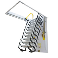 Grenier Plafond Échelle Escalier Étape Échelle Pliante Manuel Électrique En Acier Inoxydable Ménage Design Moderne Usage Domestique