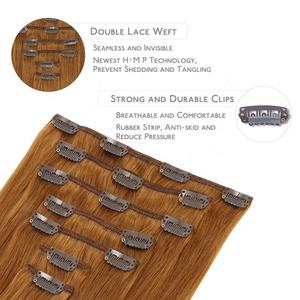 High Quality Kinky Straight <b>Seamless</b> Clip-in <b>Hair</b> <b>Extensions</b> Virgin <b>Hair</b> One Donor Source-Wholesale Brazilian Raw <b>Hair</b> Colors - Product Image 2