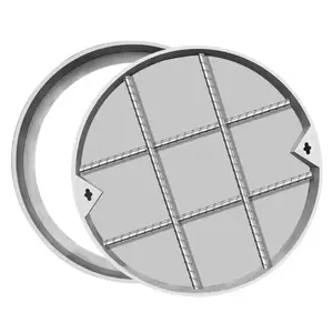 Coperchio di accesso per tombino incassato in lega di alluminio
