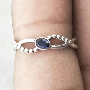 Anillo de piedras preciosas de amatista hecho a mano indio para niñas, joyería de plata de ley 925 hecha a granel, venta al por mayor, anillos de plata fina, joyería - Product Image 2