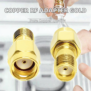 High Quality 12V Copper RF Coaxial TS9 Male to for Female 1P IP40 <b>Adapter</b> Connector Gold Plated RFBestar OEM/ODM - Product Image 2