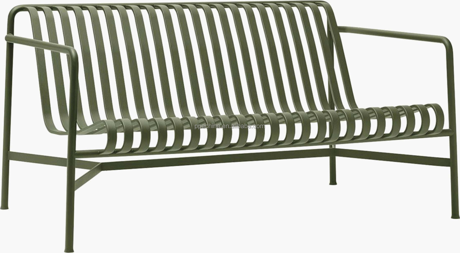 Modern Design Luxury Outdoor Furniture Metal Patio Garden Sofa Luxury Aluminum Steel Outdoor Sofa