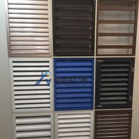 Volets Horizontaux Fixes Extérieurs Modernes en Alliage d'Aluminium pour Fenêtre, Porte, Ventilation, Pare-Soleil, Climatiseur – Durables pour Entrepôts et Hôtels