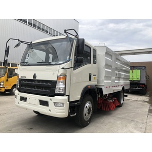 Camión barredor de calles marca Howo 4*2 de fábrica china, camión de limpieza y barredura de carreteras a bajo precio - Product Image 3