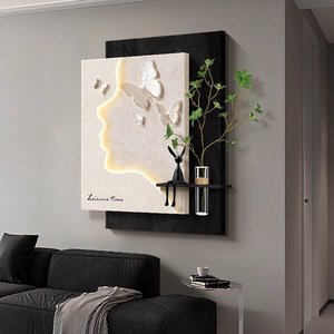 <span class=keywords><strong>Peinture</strong></span> de décoration intérieure, art mural haut de gamme pour salon, décoration murale de fond de canapé, <span class=keywords><strong>peinture</strong></span> murale suspendue en grès pour <span class=keywords><strong>chambre</strong></span> à <span class=keywords><strong>coucher</strong></span> avec éclairage LED - Product Image 4