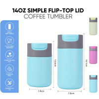 300ml Nuevos productos Flaco Tumbler Tazas de café al vacío Logotipo personalizado Impreso Café Termo Taza de agua aislada