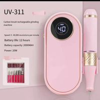 Ponceuse à Ongles Électrique Professionnelle pour Manucure et Pédicure, 40000 tr/min, Portable, Écran Numérique 2026, Machine à Poncer les Ongles