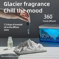 Glacier Aromathérapie Haut-parleurs à dents bleues Petit audio sans fil Caisson de basses de haute qualité Ordinateur de voiture Veilleuse domestique