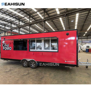 Fiberglas ve alüminyum inşaat satıcı kurulum buz depolama 4-Wheel kolay montaj ile ticari mobil gıda römorkü ve kamyon - Product Image 3