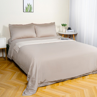 Draps en bambou taille King personnalisables certifiés OEKO-TEX 300TC, fabricant de parures de draps, taies d'oreiller et housses de couette