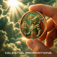 Pièce commémorative personnalisée 1 OZ .999 en cuivre fin, Déesse de la Lune Forestière, Relief 3D, Mythologie Fantastique, Objet de collection Premium