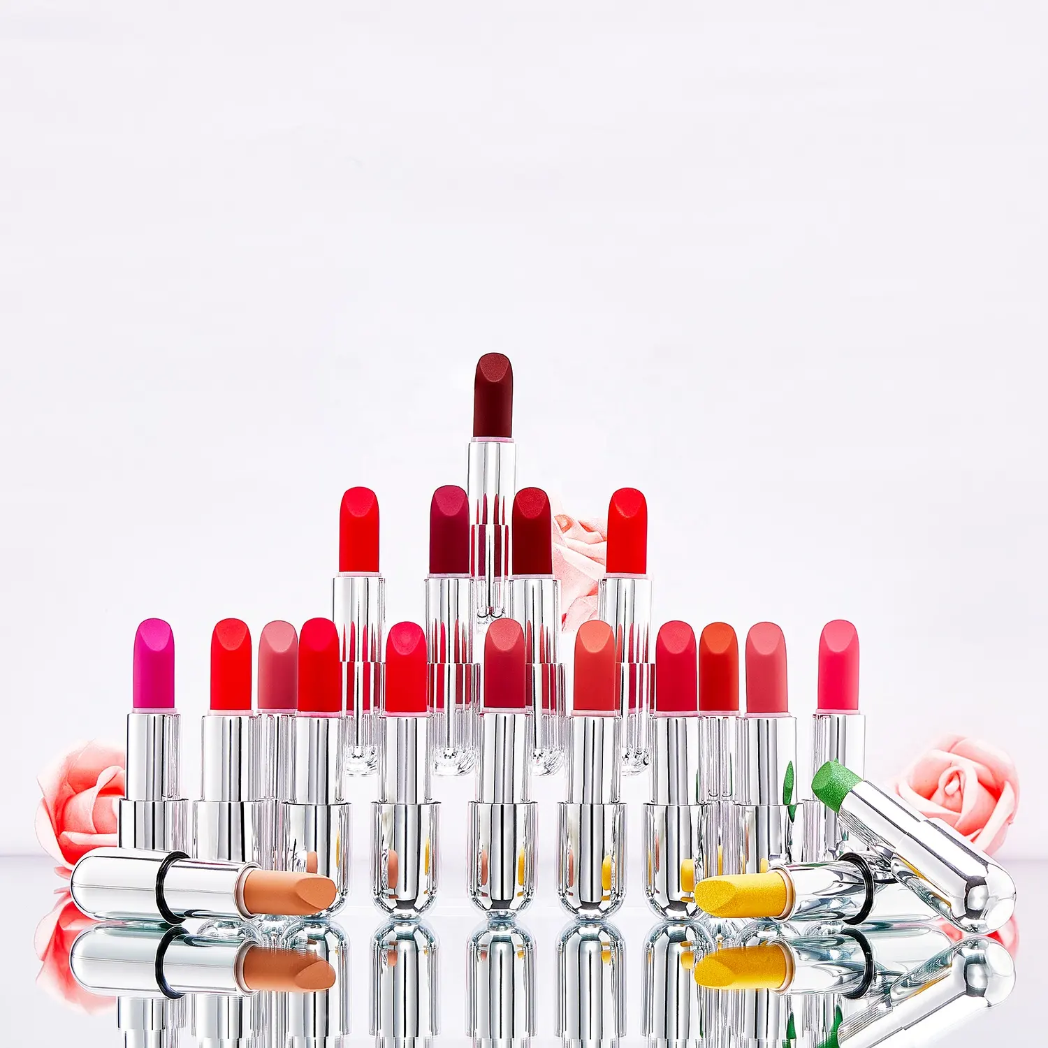 Lipstick Makeup Rose Matte Lipstick Waterproof Cruelty Free Natural Organic Vegan Lipstick