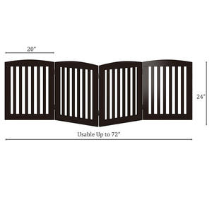 Ev ve kapı için ahşap geri çekilebilir bağlantısız katlanabilir Pet köpek kapısı - Product Image 2