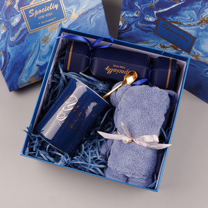 Ensemble rose marbre bleu pour le personnel avec cérémonie de la main, demoiselle d'honneur, petite boîte cadeau pratique |   Meilleures ventes Ensemble exquis avec cadeau - Product Image 2