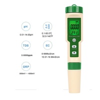 Stylo de test de qualité de l'eau 5-en-1, stylo de test ORP pH, TDS, conductivité, testeur de température