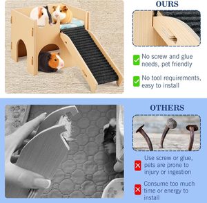 Cama Elevada para Perros, Cama Interior para Mascotas con Marco y Cojín Suave, Cama de Madera de Estilo Moderno de Mediados de Siglo para Mascotas Medianas y Grandes - Product Image 6
