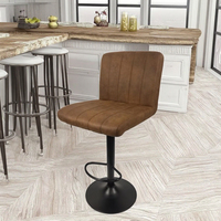 Tabourets de bar en gros, chaises de cuisine, chaises d'îlot de cuisine, tabourets de bar réglables en hauteur avec design en velours