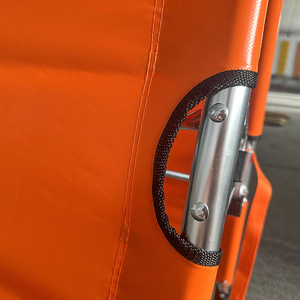 Folding Emergency Stretcher Aluminum Alloy Orange Color 206x55x13.5cm For Fire Rescue - Product Image 3