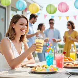 Glaçons réutilisables en plastique sans BPA, qualité alimentaire, ronds, pour refroidir le whisky et les cocktails sans dilution, vente en gros - Product Image 6
