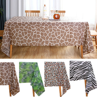 HuiHe nappe couverture en plastique Transparent pour Table à manger nappe en PVC nappe rectangulaire toile cirée étanche