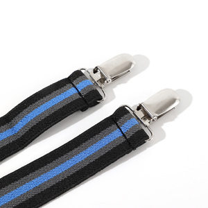 Porte-jarretelles élastiques ajustables pour hommes avec clips antidérapants Vente en gros <span class=keywords><strong>Bretelles</strong></span> pour porte-chemises - Product Image 3